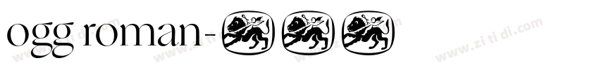 ogg roman字体转换
